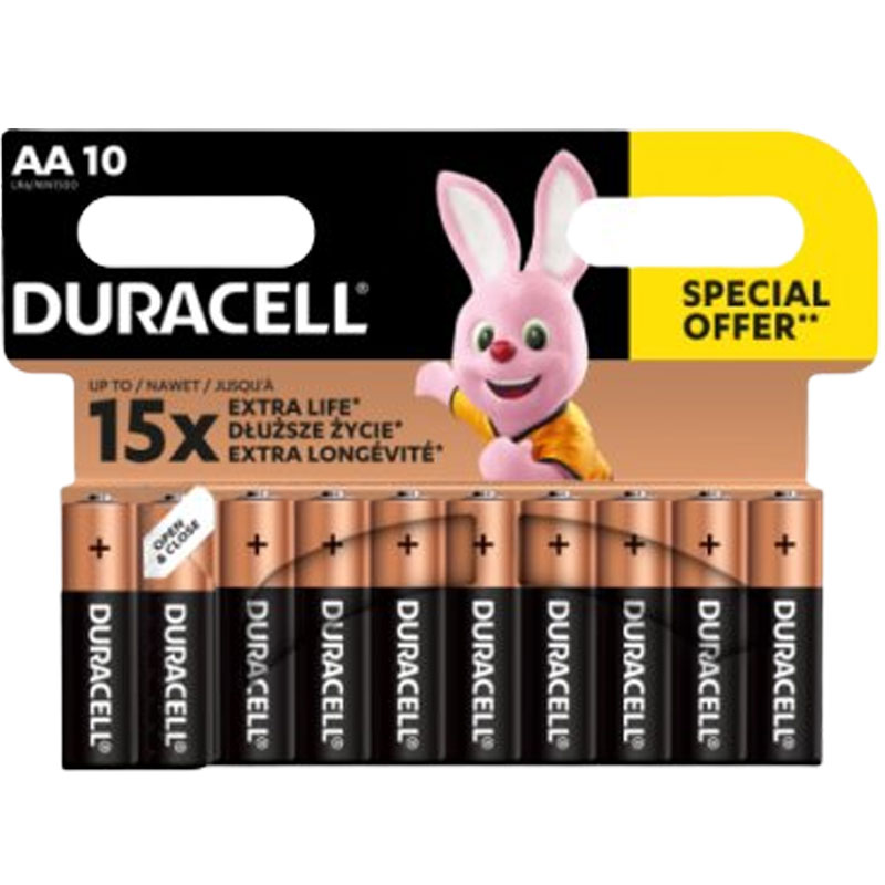 10x Piles DURACELL Plus Power AA, Photo boutique MyTek chez MyTek