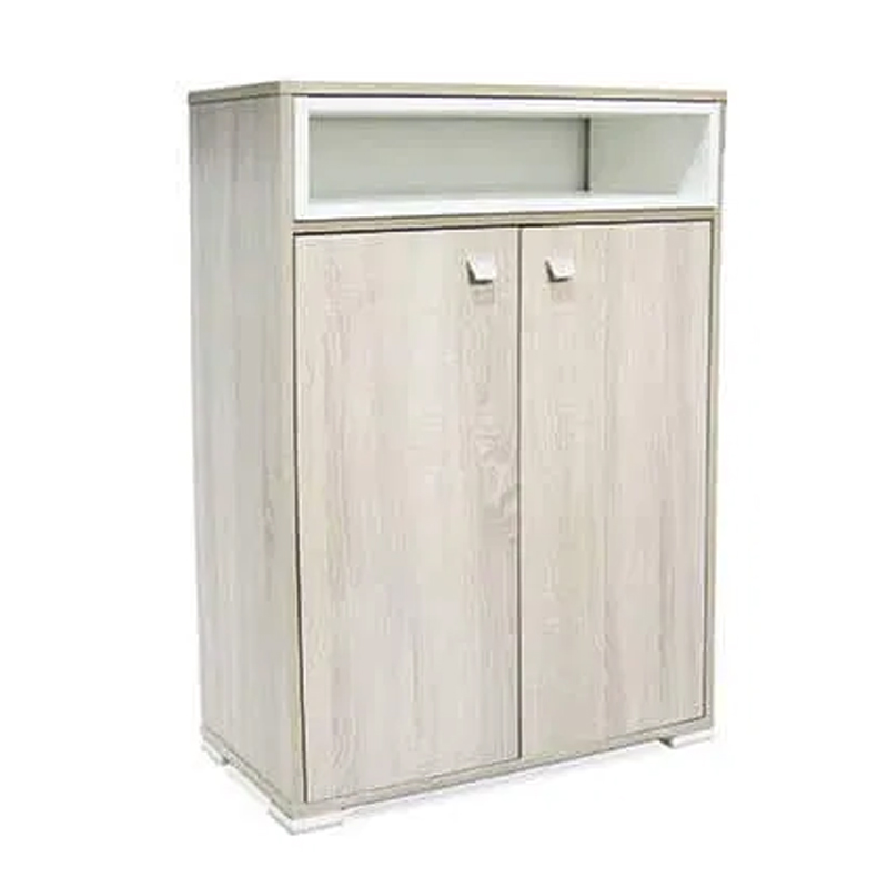 Porte Chaussures SOTUFAB 2Portes Avec Niche - Chêne Brut - Image 2