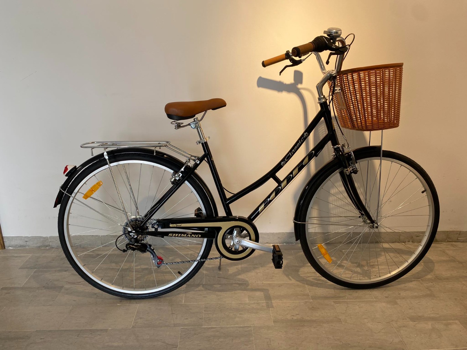 Vélo de Ville RODEO 6026-C6VS Avec Panier Avant - Noir - Image 2