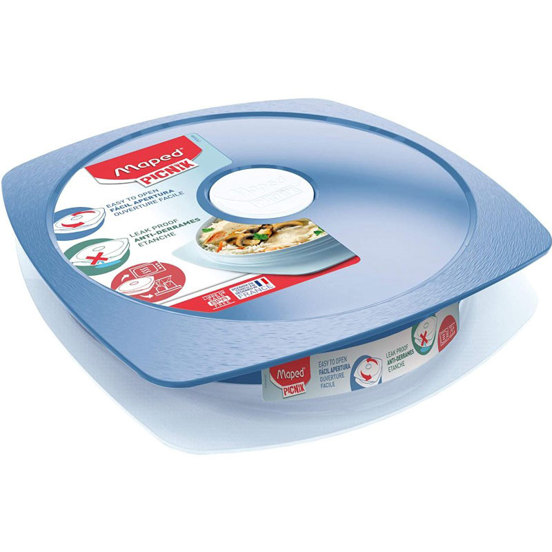  Assiette à déjeuner pour Adulte MAPED 870203 Bleu