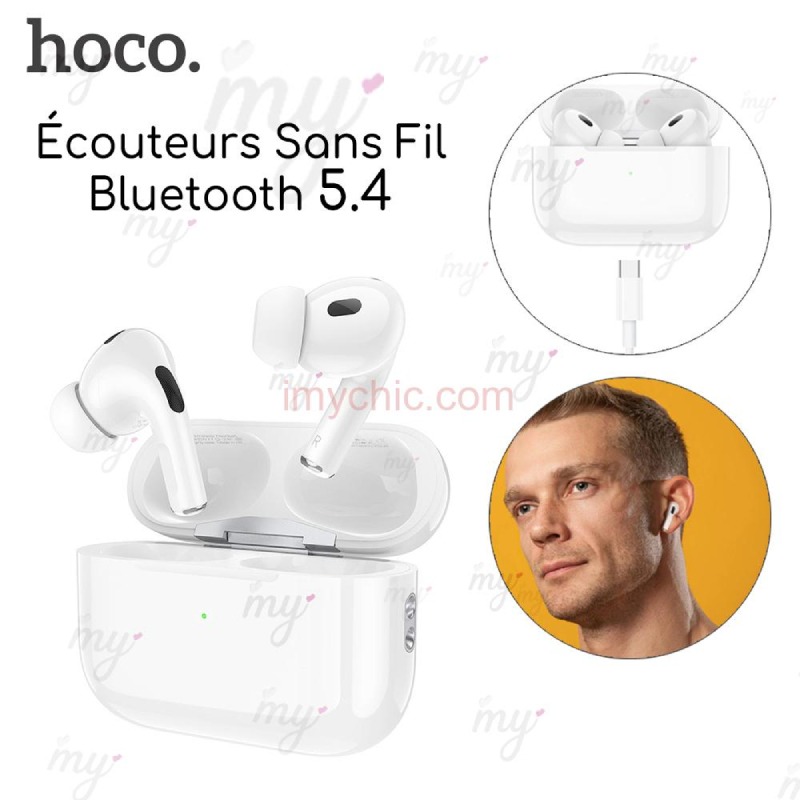 Écouteurs Sans Fil 5.4 Hoco EW77 - Blanc - Image 4