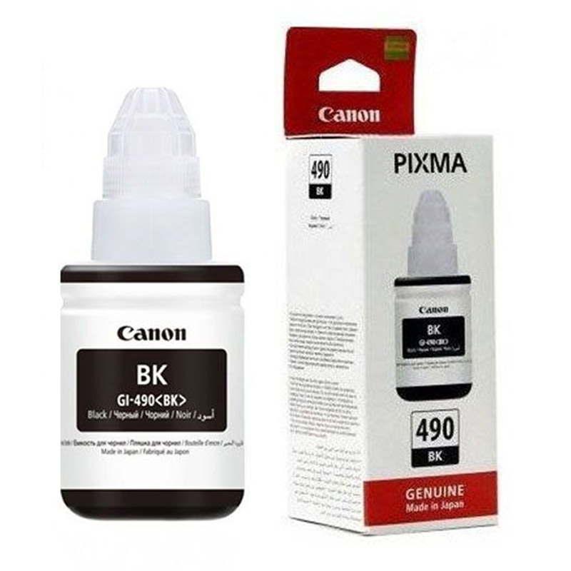 Bouteille d'encre Original Canon GI 490 BK - Noir (GI-490-N) - Image 2