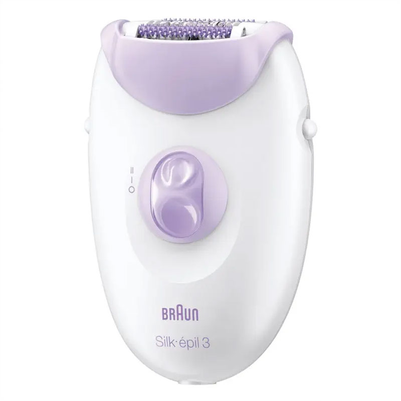  Épilateur BRAUN SILK-3 SE3000 - Blanc&Violet - Image 2