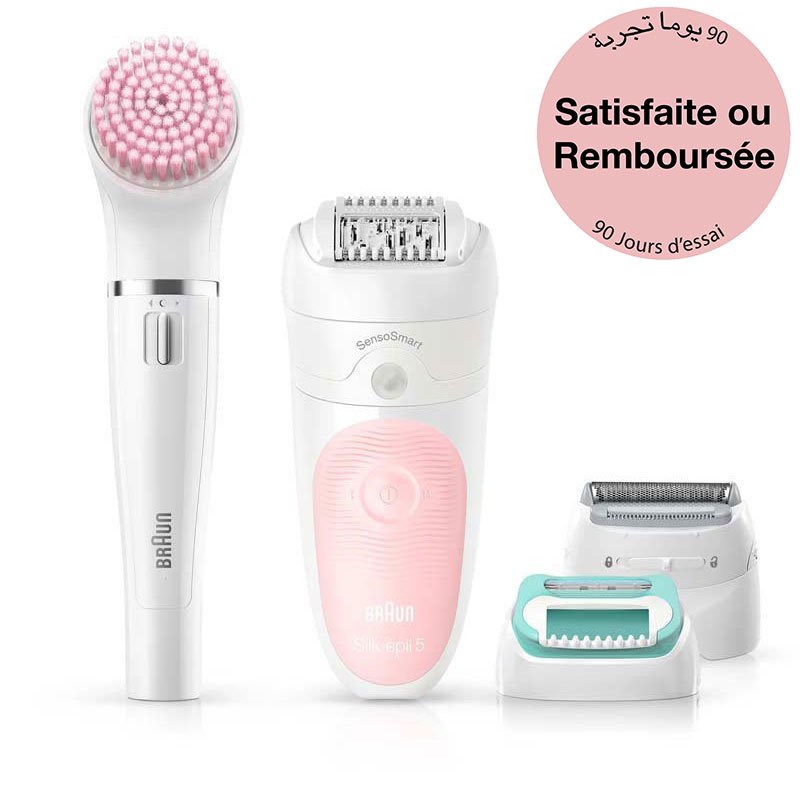 Épilateur BRAUN Silk-Epil 5 SES5-875BS pour visage et corps