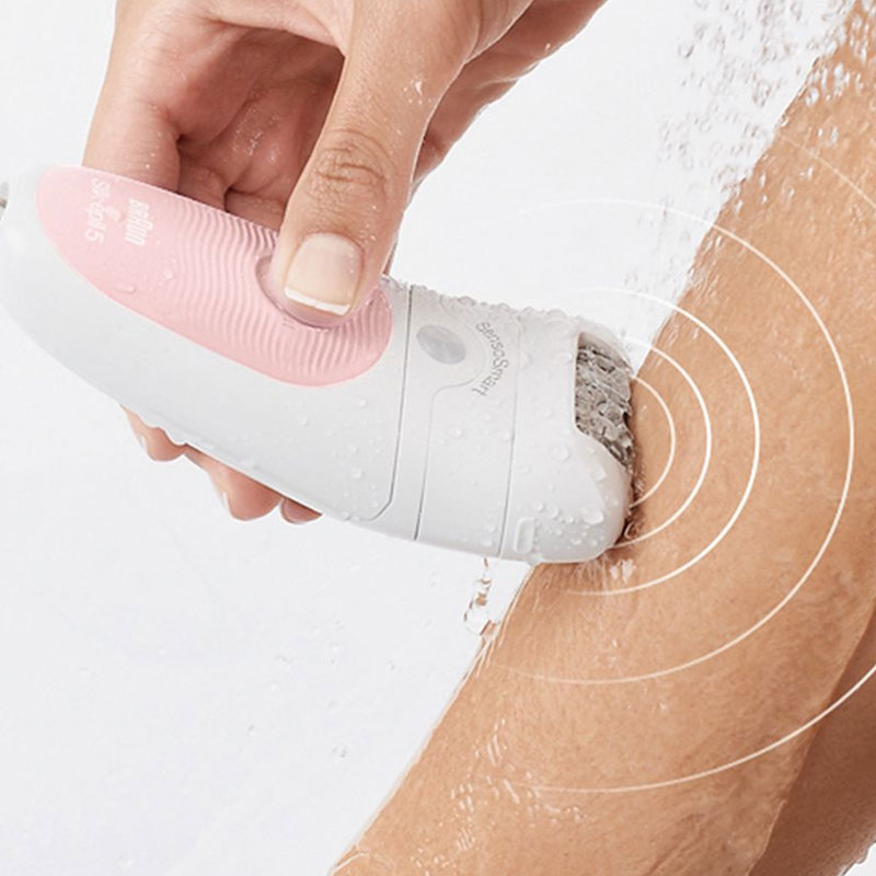 Épilateur BRAUN Silk-Epil 5 SES5-895BS SensoSmart Blanc & Rose - Image 4