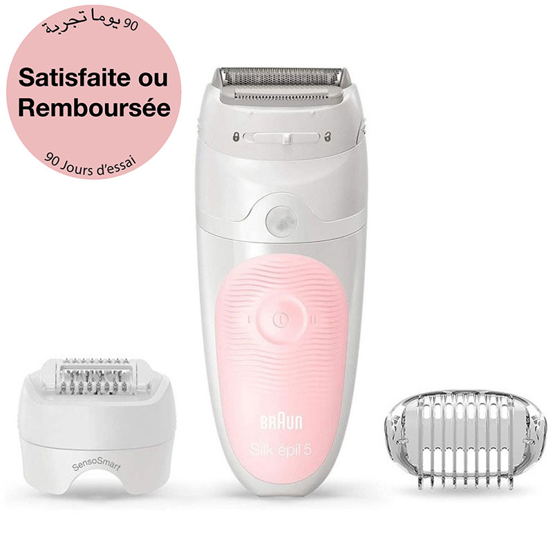 Épilateur Rechargeable BRAUN Série5 SES5-620 wet & dry - Rose