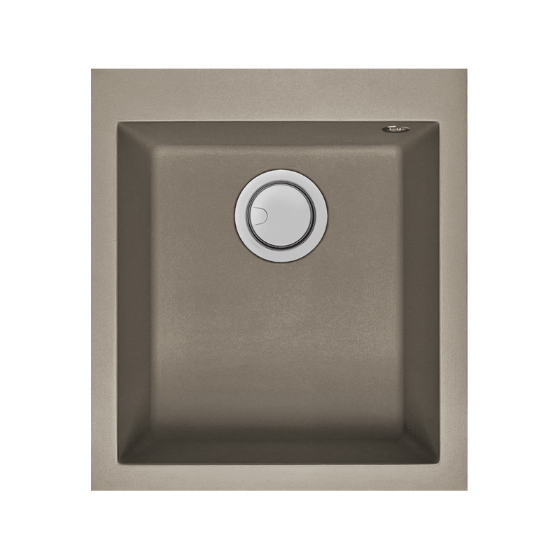 Évier De Cuisine Encastrable FOCUS Graniteck 1 Bac 41 cm - Tortora