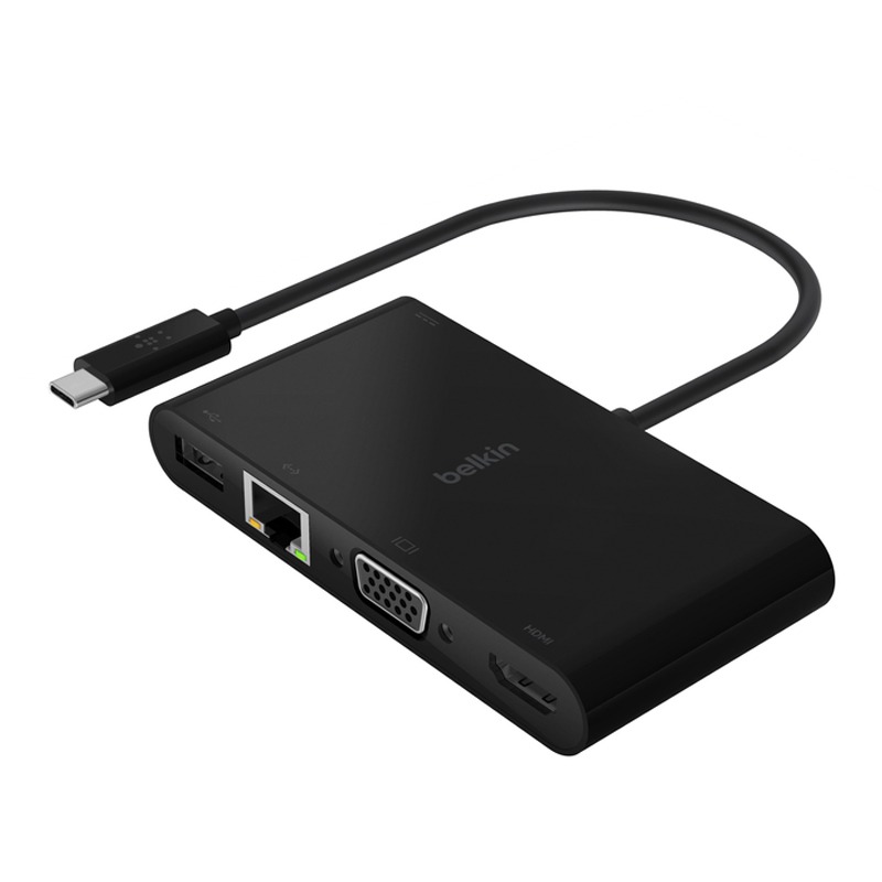 Belkin AVC004BTBK hub & concentrateur USB 3.2 Gen 1 (3.1 Gen 1) Type-C Noir, Photo boutique MyTek chez MyTek