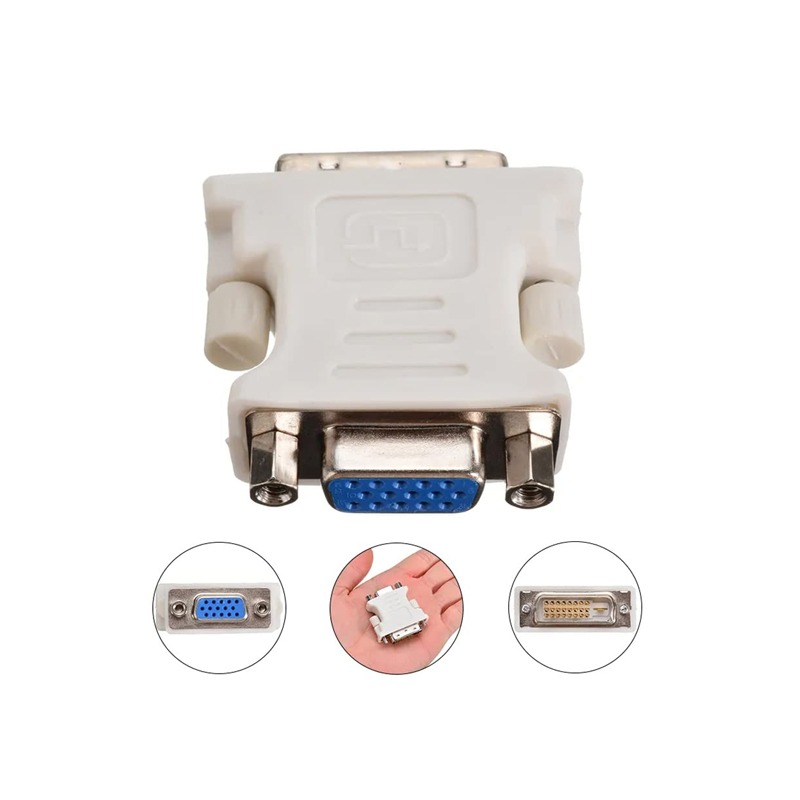 Adaptateur DVI Vers VGA - Blanc (L130010) - Image 2