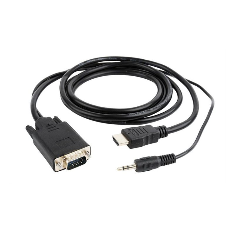 Adaptateur GEMBIRD HDMI Male vers VGA Femelle 1,8M Avec Audio