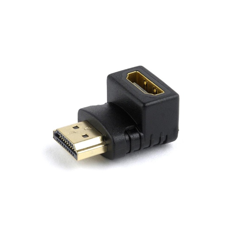 Adaptateur HDMI Type Angle Droite 90° Vers Le Bas - Noir 