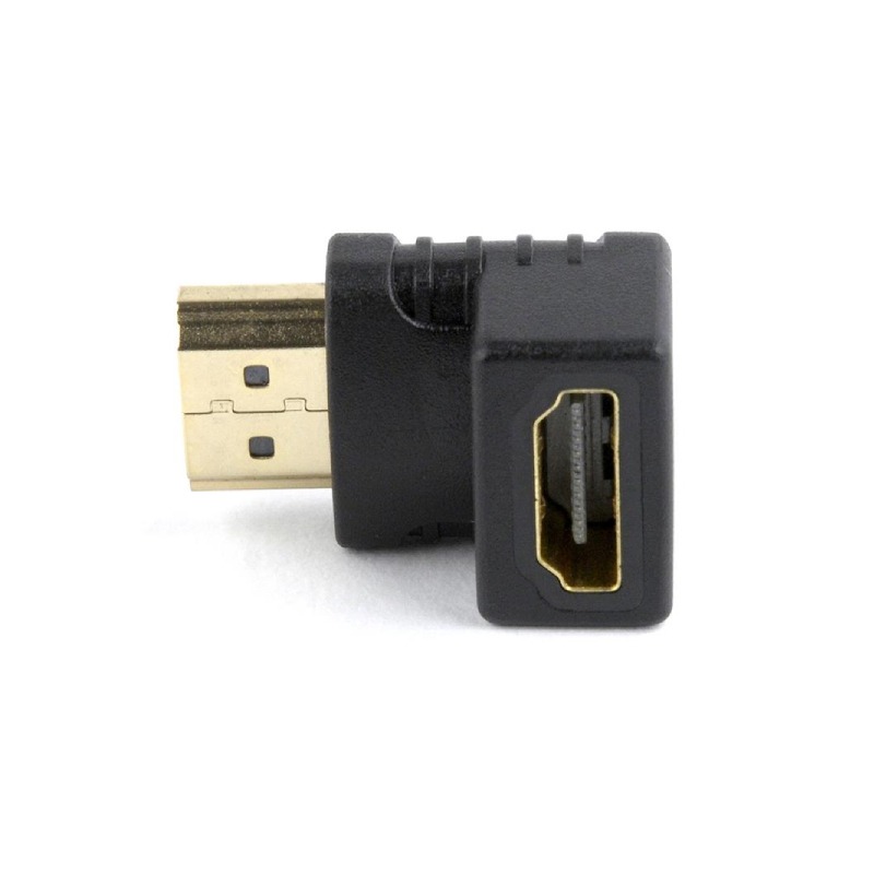 Adaptateur HDMI Type Angle Droite 90° Vers Le Bas - Noir - Image 2