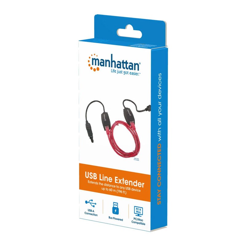 Adaptateur Réseau MANHATTAN 179300 USB 1.1 vers RJ45 - Noir & Rouge - Image 4