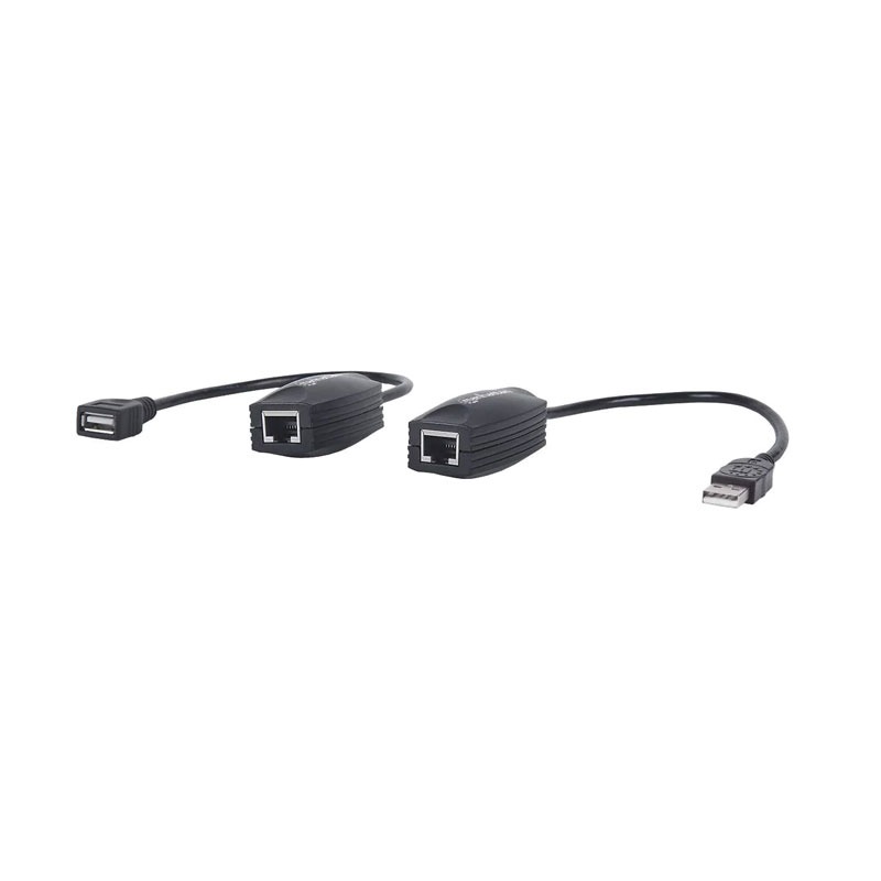 Adaptateur Réseau MANHATTAN 179300 USB 1.1 vers RJ45 - Noir & Rouge - Image 2