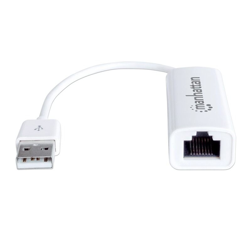 Adaptateur Réseau MANHATTAN USB 2.0 Vers RJ45 - Blanc  - Image 2