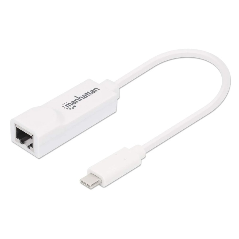 Adaptateur réseau MANHATTAN 507585 USB-C Vers Réseau Gigabit - Blanc  - Image 3