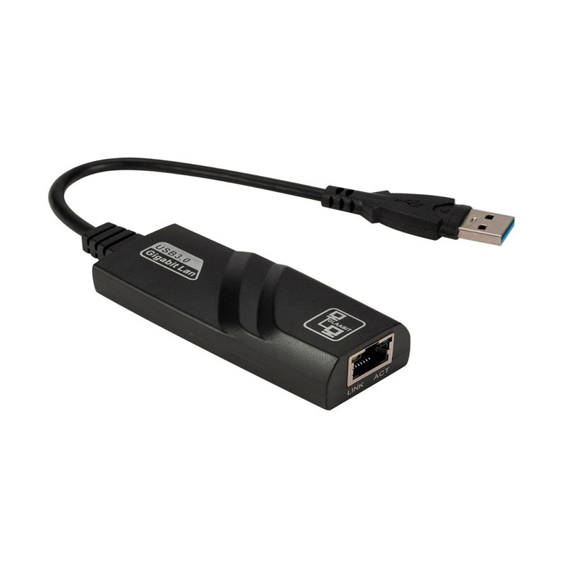 Adaptateur Réseau Gigabit Ethernet USB 3.0 vers RJ45 - Noir