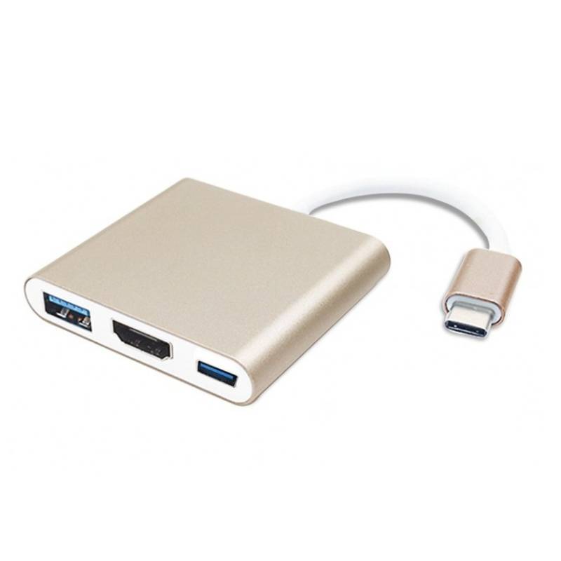 Adaptateur USB Type C vers HDMI / USB 3.0 / USB-C, Photo boutique MyTek chez MyTek