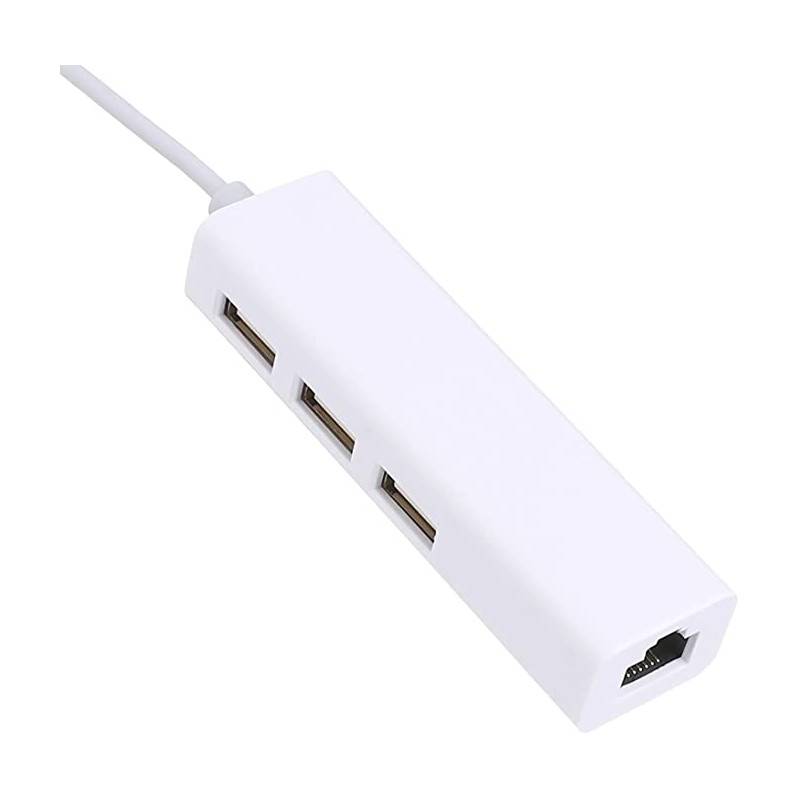 Adaptateur USB Type-C vers HUB 3.0 - Blanc - Image 2