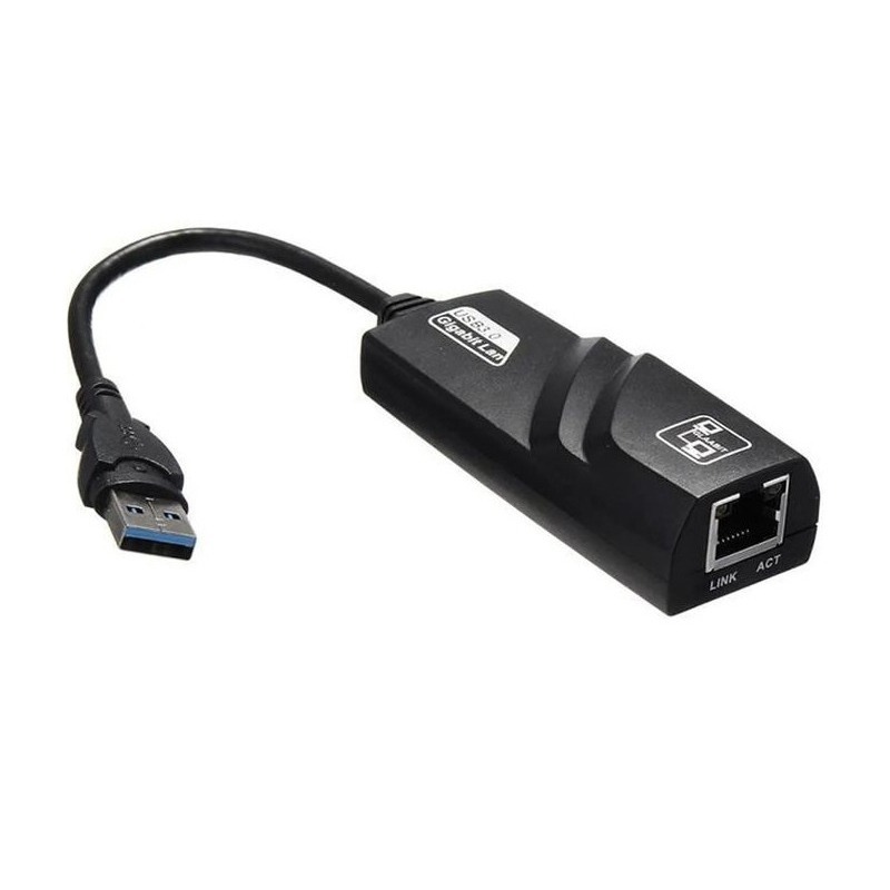 Adaptateur USB 3.0 Vers Ethernet RJ45  - Noir