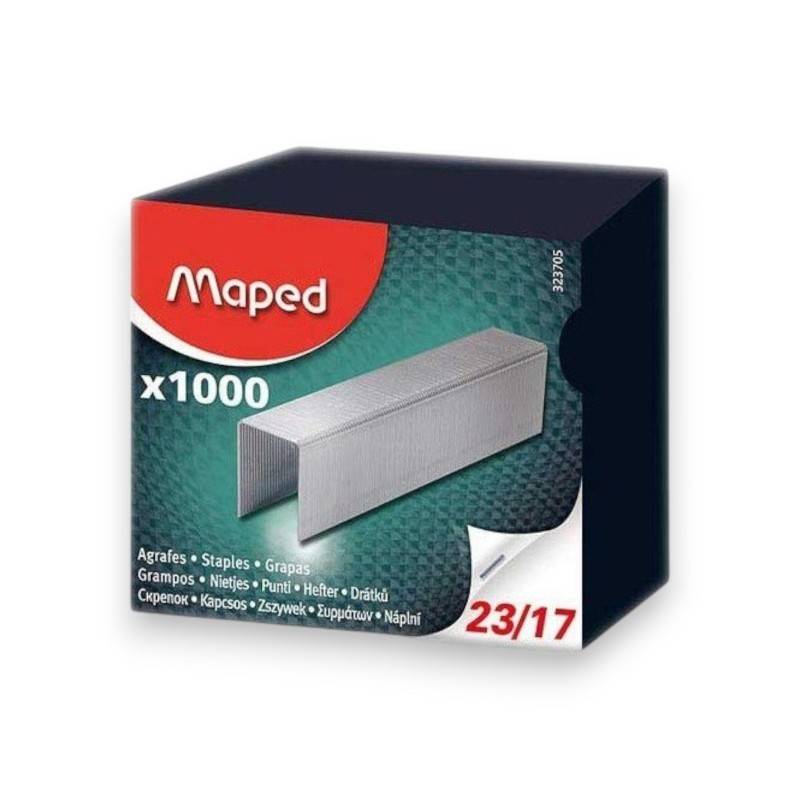 Agrafes Maped 23/17 Galvanisé Boîte de 1000 (323705), Photo boutique MyTek chez MyTek