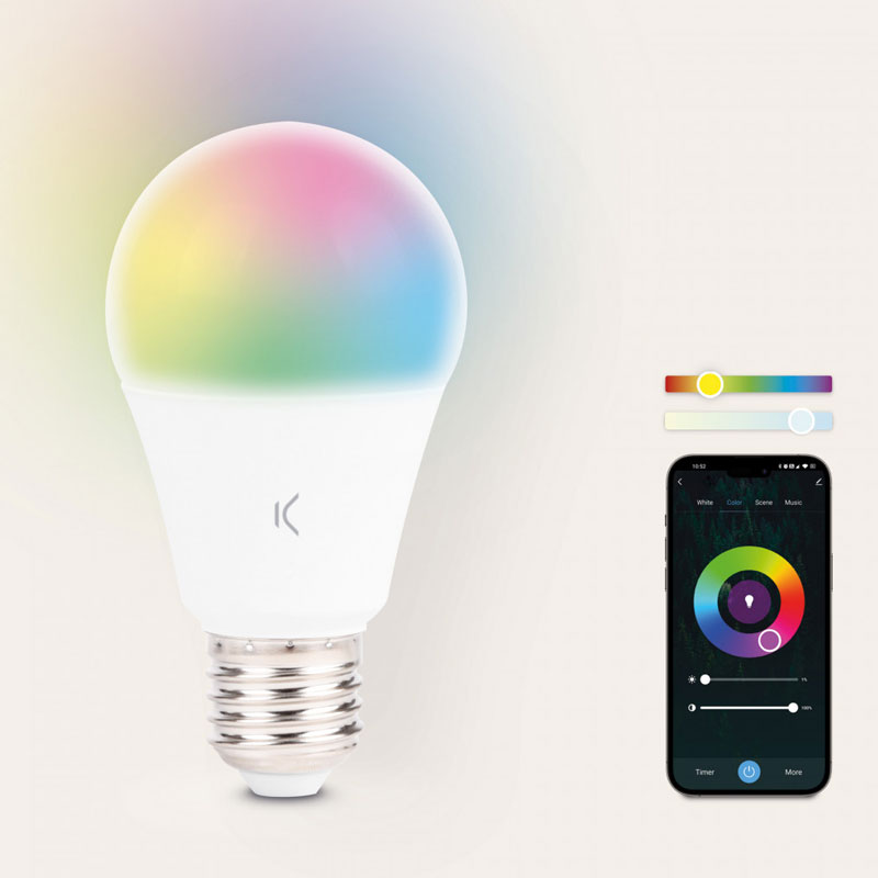 Ampoule KSIX Smart LED Culot A60 Culot E27 RGB+CCT - Image 3