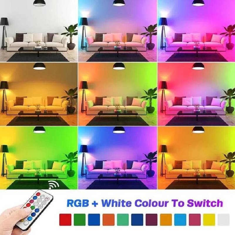 Ampoule LED RGBW 15W E27 Multicolore avec Télécommande IR - Image 3