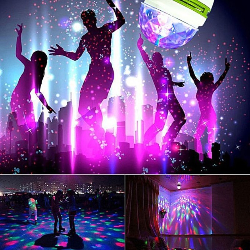 Ampoule Tournante Disco Led RGB 220V 3W - LED-E27 - Image 4