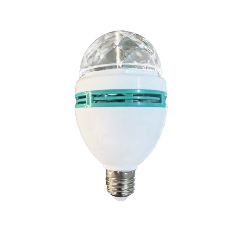 Ampoule Tournante Disco Led RGB 220V 3W - LED-E27 - Image 2