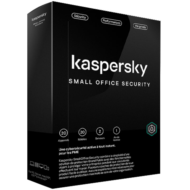 AntiVirus KASPERSKY Small Office Security 8.0 (20 Postes + 2 Serveurs)