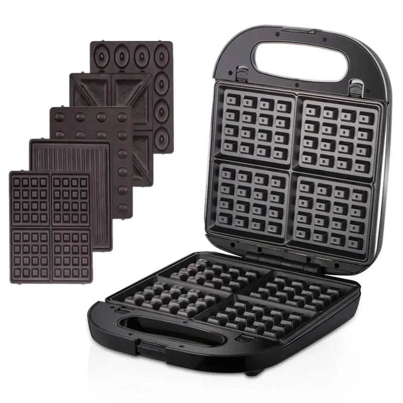 Appareil à Panini 5EN1 ENZO AG-251B 1800W - Noir