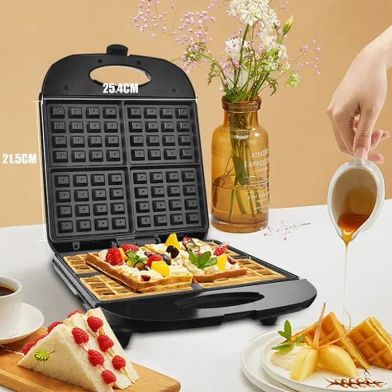 Appareil à Gaufres Grand modèle RAF R-2290H 1400 Watts - Noir - Image 3
