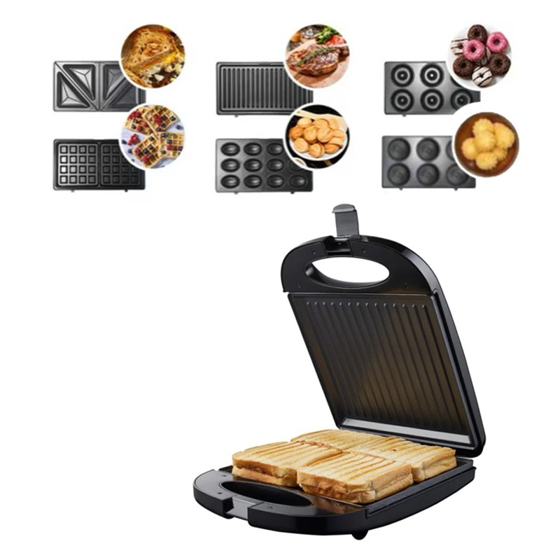 Appareil à Panini 6EN1 FLORENCE HK-411 1500W - Rouge - Image 2