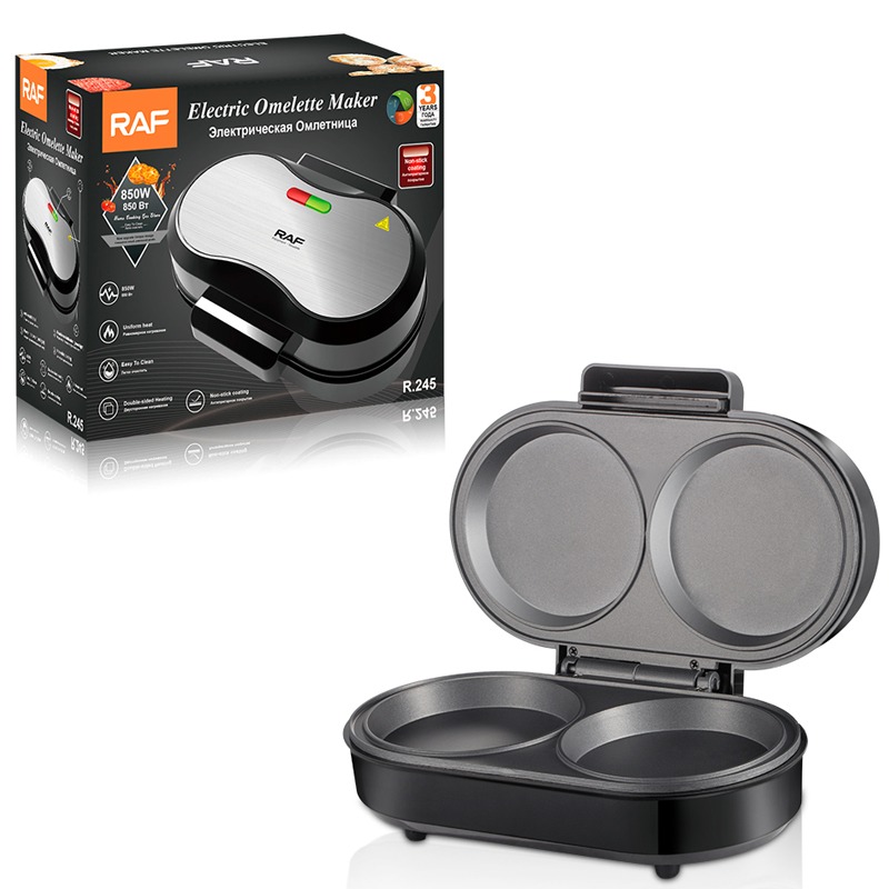 Appareil de Cuisson Hamburger RAF R-245 750W - Noir - Image 4
