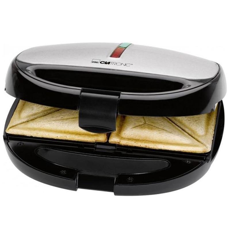Appareil Multi-grill CLATRONIC 3En1 STWA3670 800W - Noir&Inox - Image 3