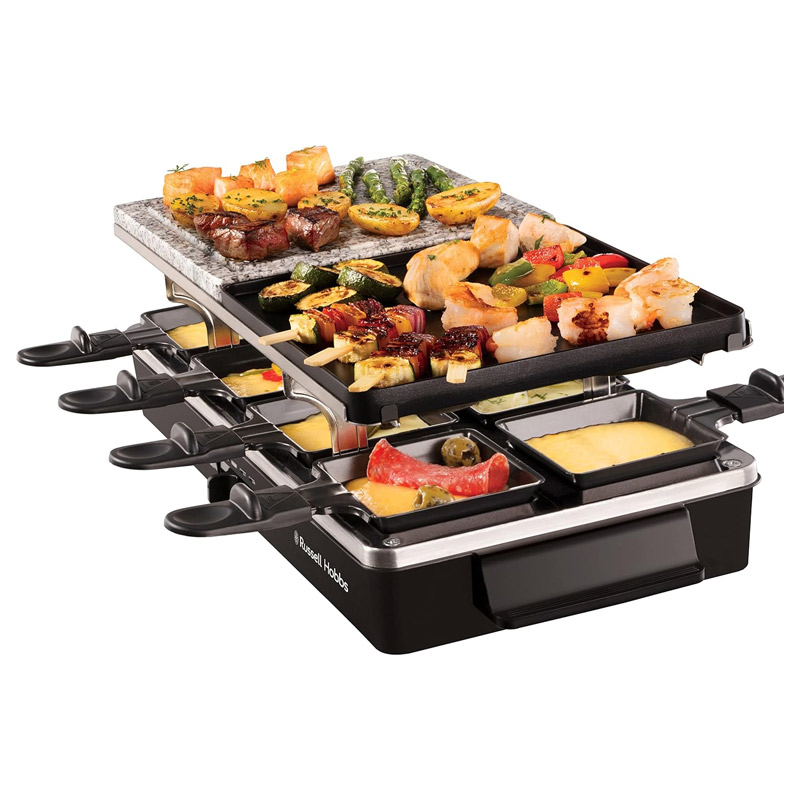Appareil A Raclette Multifonction RUSSEL HOBBS 26280-56 1400W - Noir - Image 2
