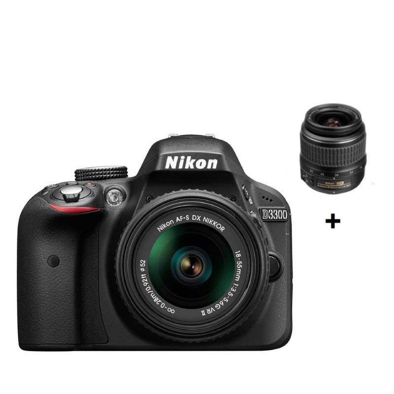 Appareil Photo Numérique Nikon D3300 + Objectif 18-55mm - Noir