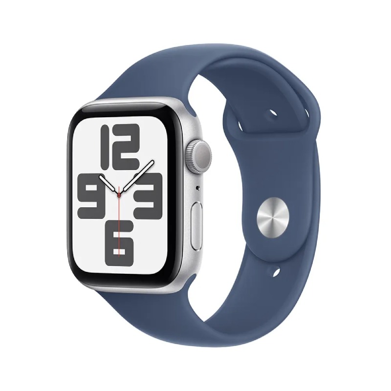 APPLE Watch SE GPS 44mm Avec Bracelet Sport En Denim  - Argent Aluminium - Image 2
