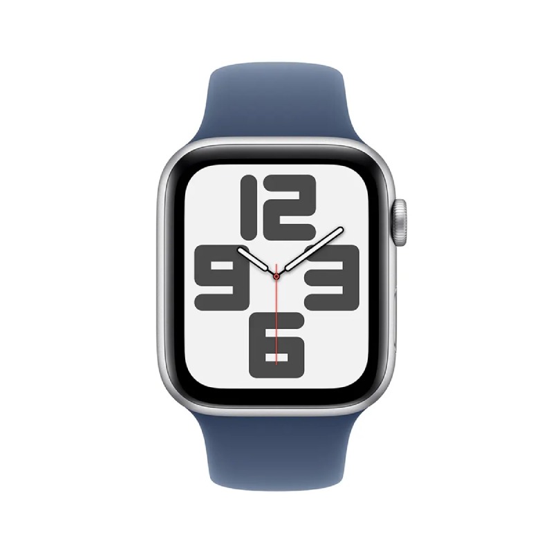 APPLE Watch SE GPS 44mm Avec Bracelet Sport En Denim  - Argent Aluminium