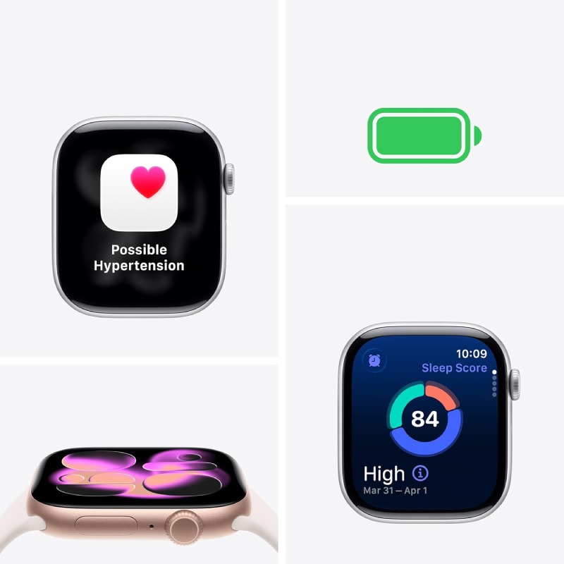 APPLE Watch Séries 11 GPS 42MM Avec Bracelet Sport M/L - Rose Gold Aluminium - Image 7