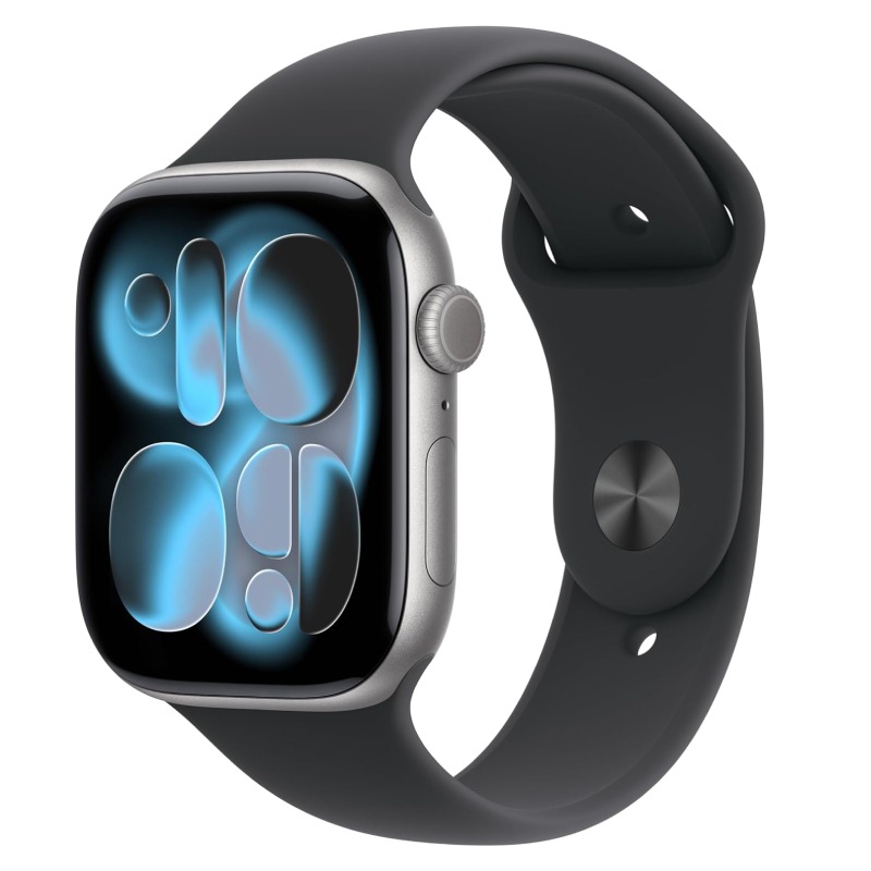 Apple Watch Series 11 GPS 46 mm Avec Bracelet Sport M/L - Aluminium Gris 
