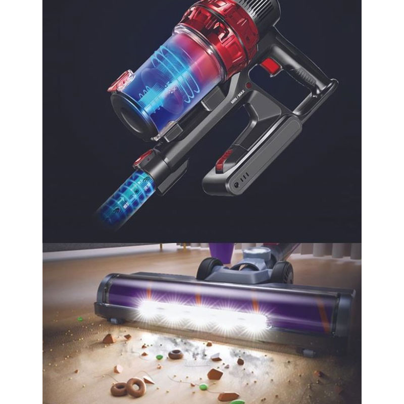 Aspirateur Balai Sans Fil KIWI KVC-4040 - Rouge & Violet - Image 5