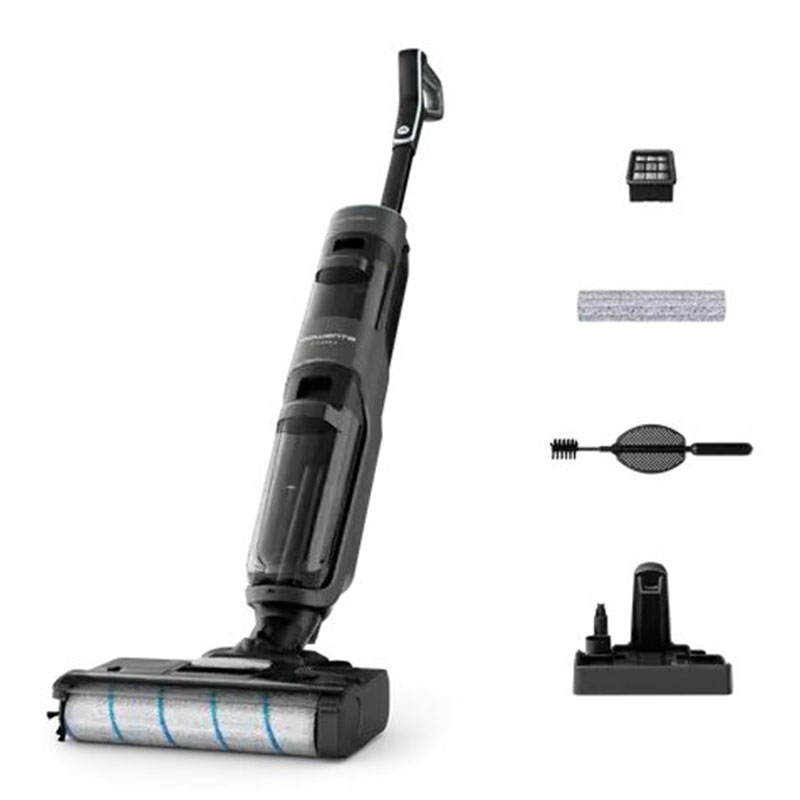 Rowenta X-Clean 4 GZ5035WO aspirateur balai et balai électrique Batterie Sec&humide mousse Sans sac 200 W Gris, Photo boutique MyTek chez MyTek