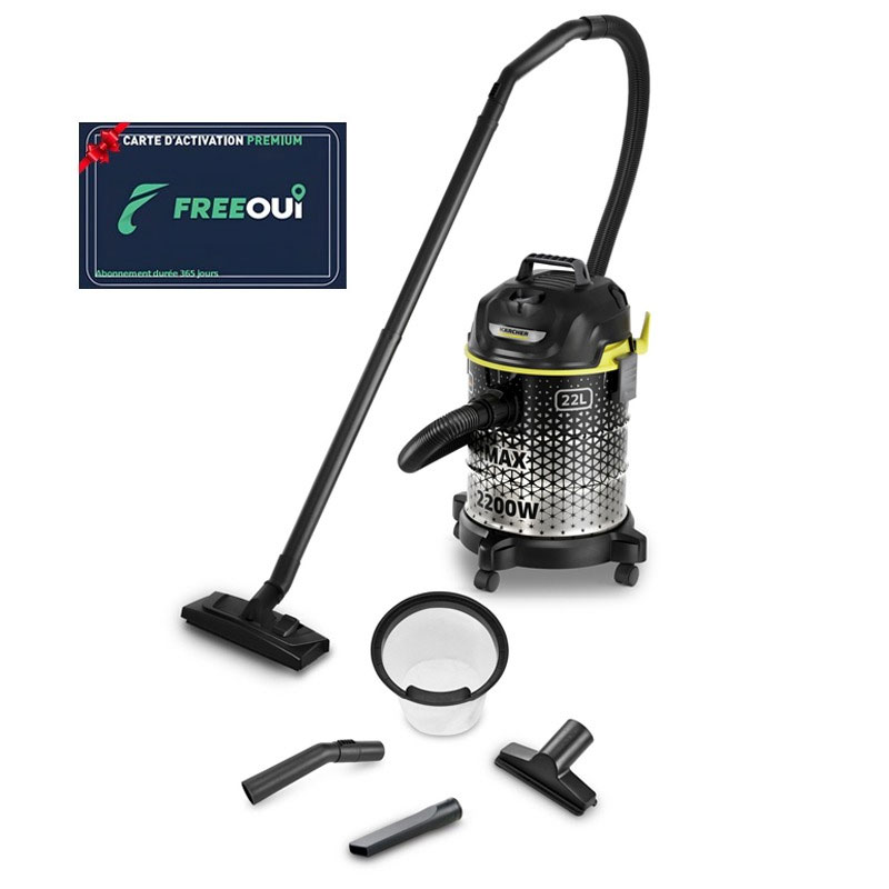Aspirateur Eau et Poussière KÄRCHER DVAC 2200W - Noir, Photo boutique MyTek chez MyTek