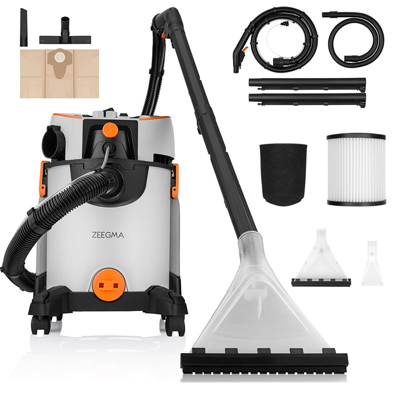 Aspirateur Eau et Poussière ZEEGMA Zonder Wash 1400W - Silver