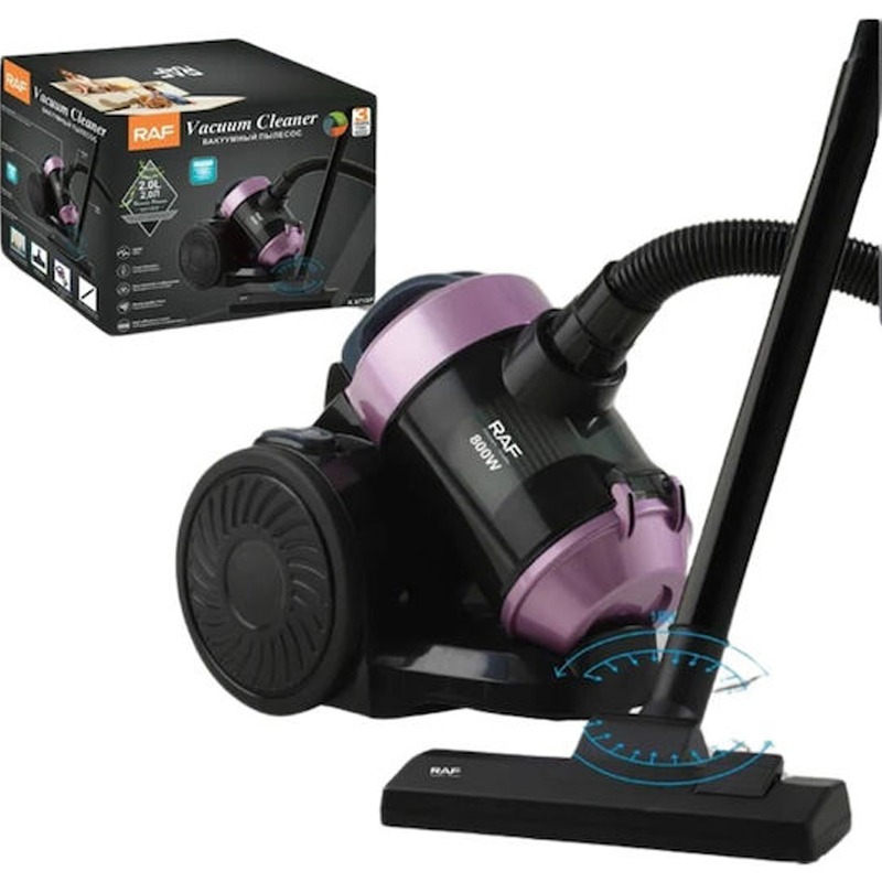 Aspirateur Sans Sac RAF R-8710P 800Watts - Noir&Violet - Image 3