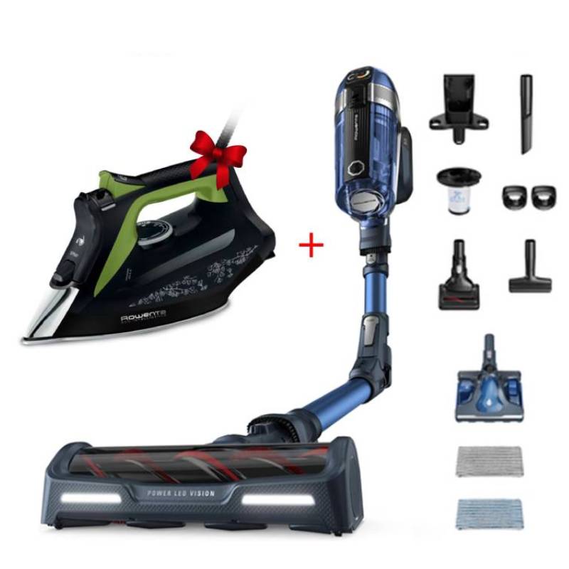 Rowenta X-Force Flex 12.60 RH98C0WO aspirateur de table Bleu, Gris Sans sac, Photo boutique MyTek chez MyTek