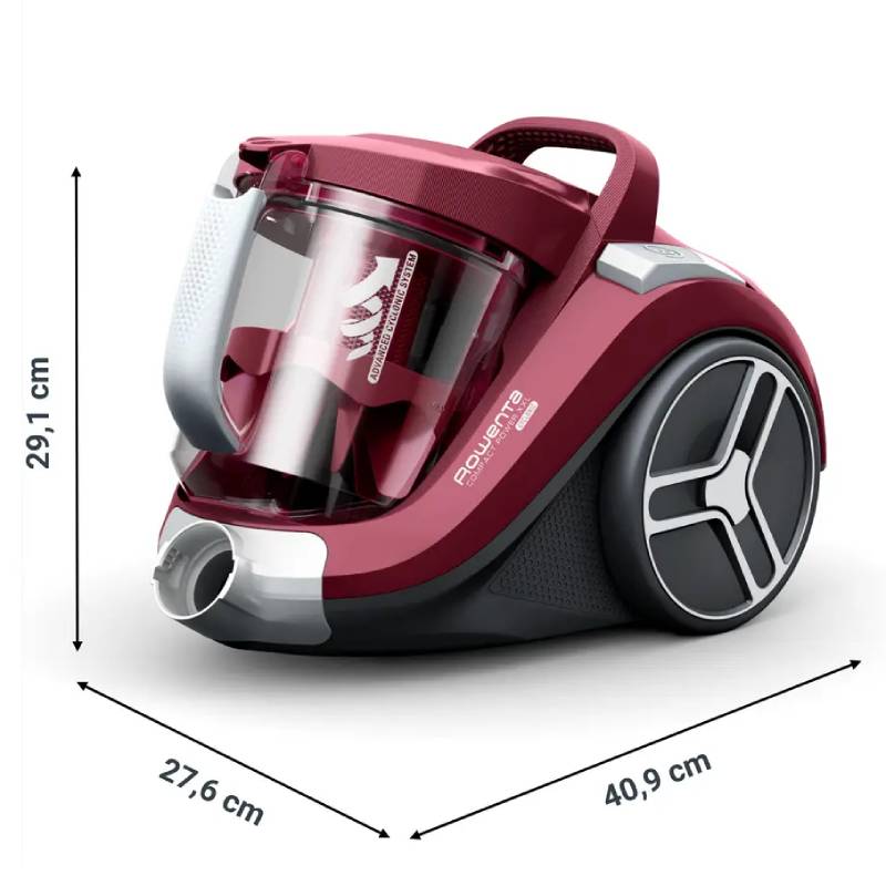 Aspirateur Sans Sac ROWENTA Compact Power XXL 900W - Rouge - Image 3