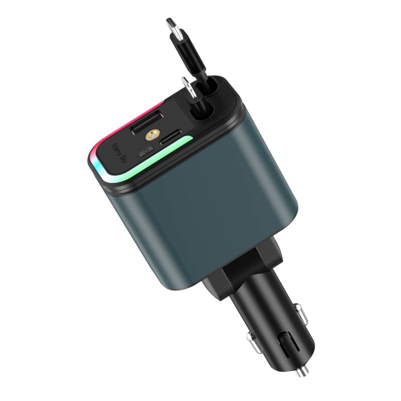 Chargeur Allume-Cigare ASPOR A976 30W 5 en 1 avec 2 Câbles