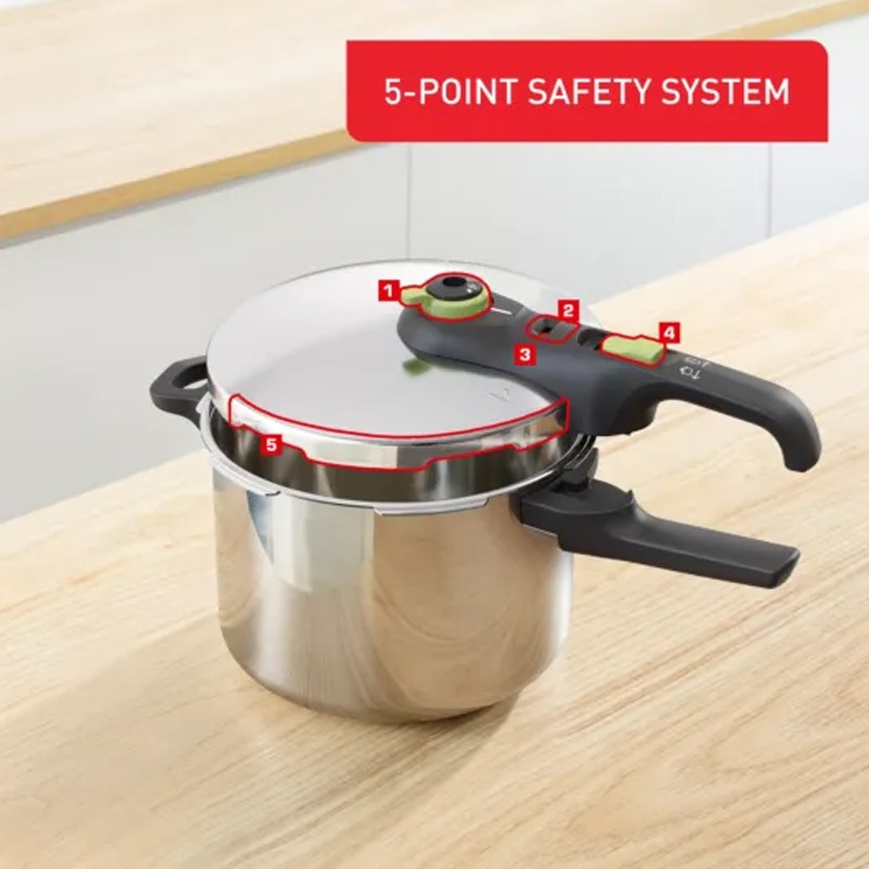 Autocuiseur TEFAL Secure Trendy P2584300 - Silver - Image 2